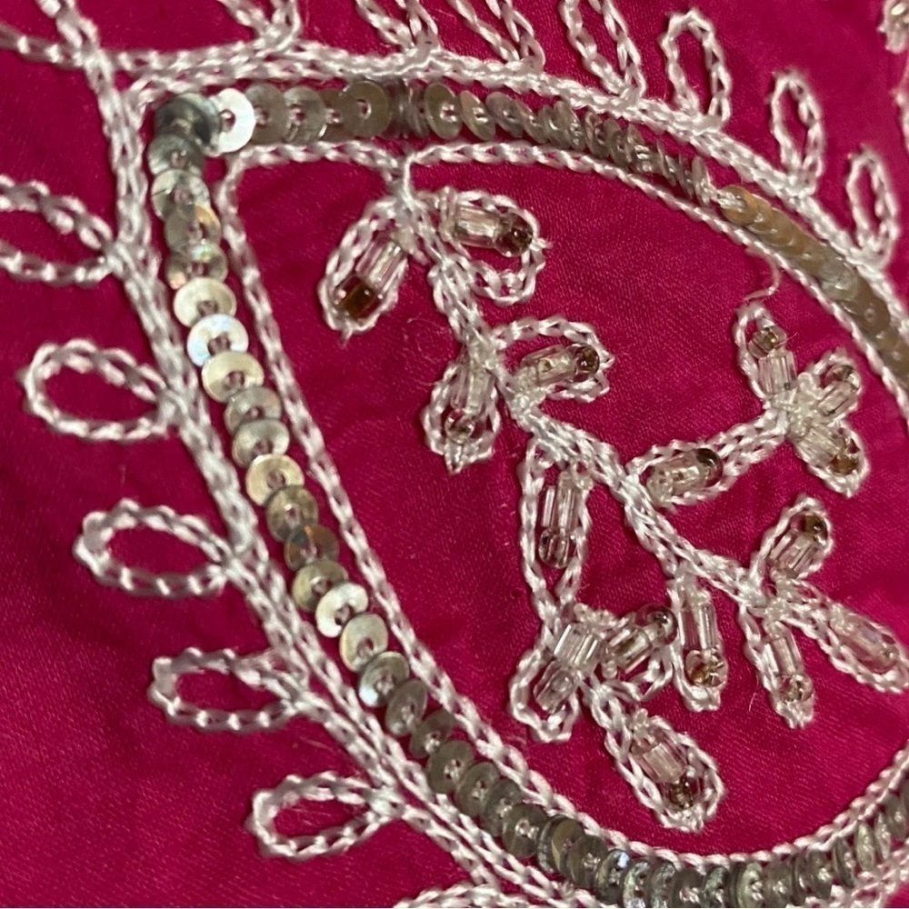 Chico's Pink 100% Cotton Blouse Pink Size 1 - Picture 4 of 7